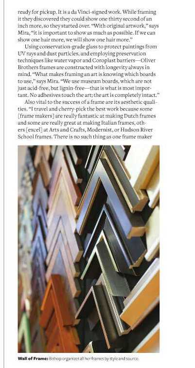 Oliver Brothers Custom Framing In The News